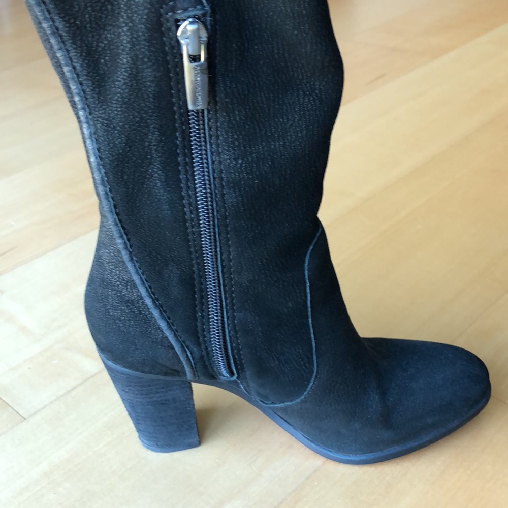 Vince Camuto Black leather long boots - Picture 7 of 10